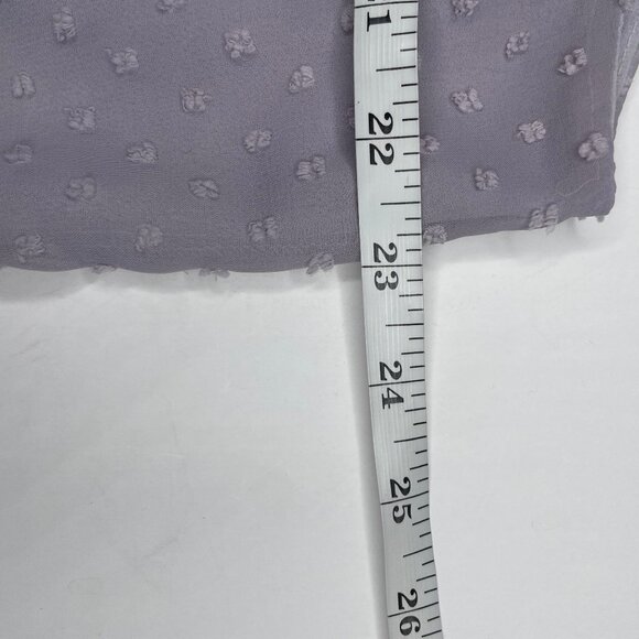 Gibson Look 2 piece Lavender White Respect the Ruffle Sleeveless Blouse XL - Picture 9 of 13